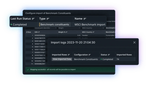 Performance attribution - data management
